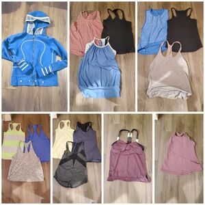 15×Lululemon bundle Hoodie size 8+ Sports tops, tanktops, size 4,6,8